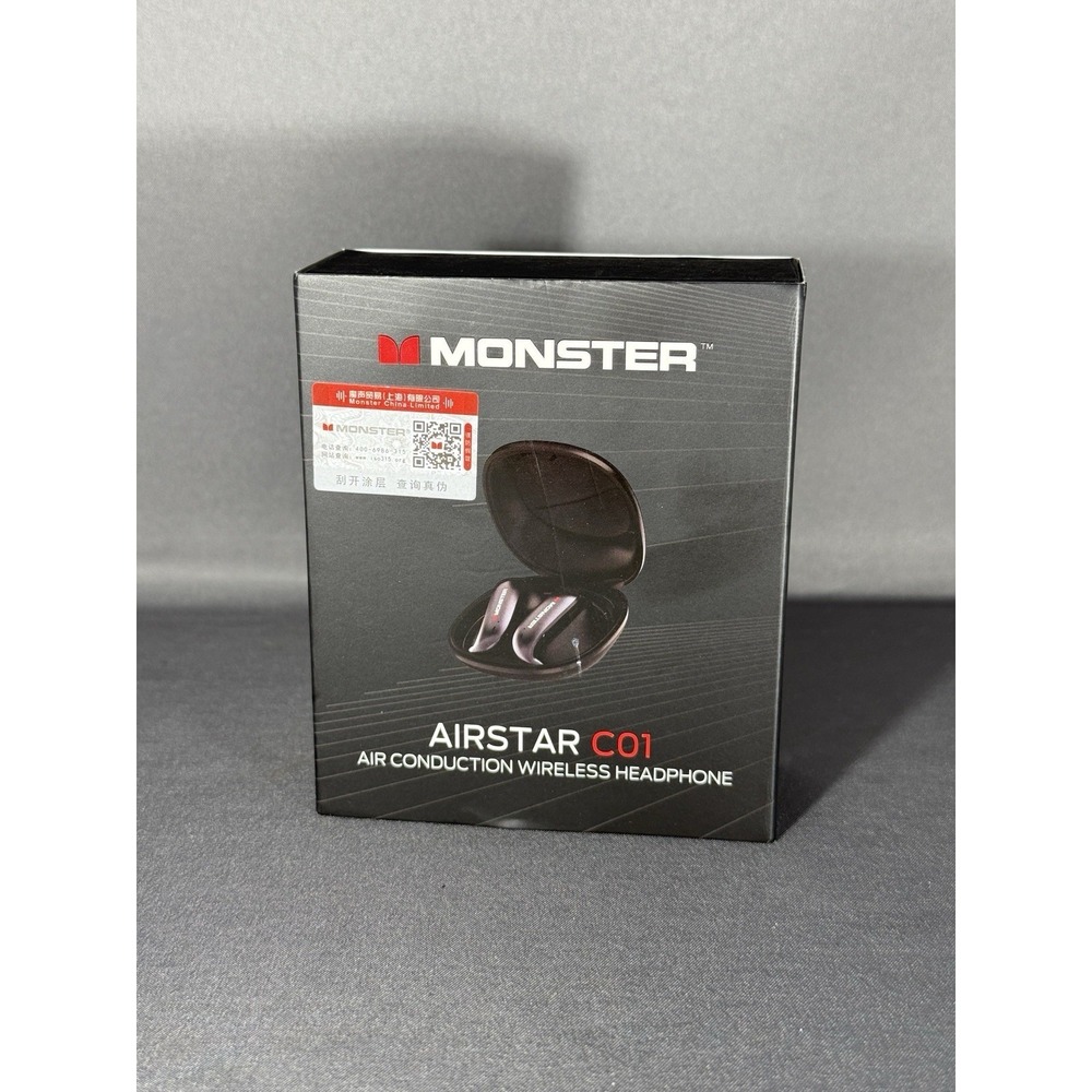 Monster Airstar C01 Open-Ear Wireless Headphones - Air Conduction Bluetooth